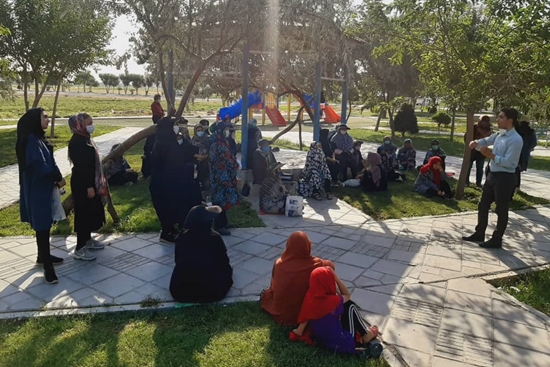 جلسه آموزشی با موضوع اختلال افسردگی اساسی در پارک شهرک امام حسین (ع) شهرستان اسلامشهر 